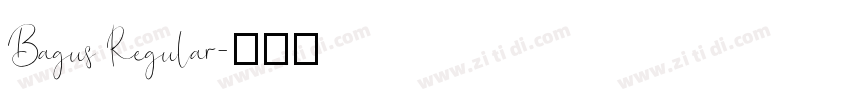 Bagus Regular字体转换